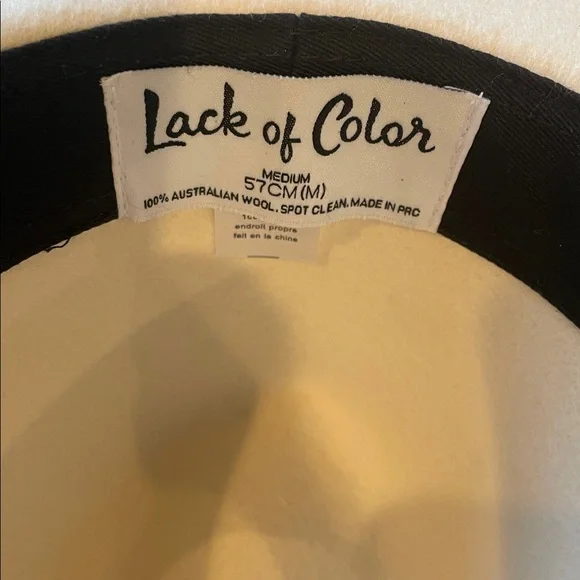 Lack of Color The Fader hat. White/ivory tan - Picture 8 of 14